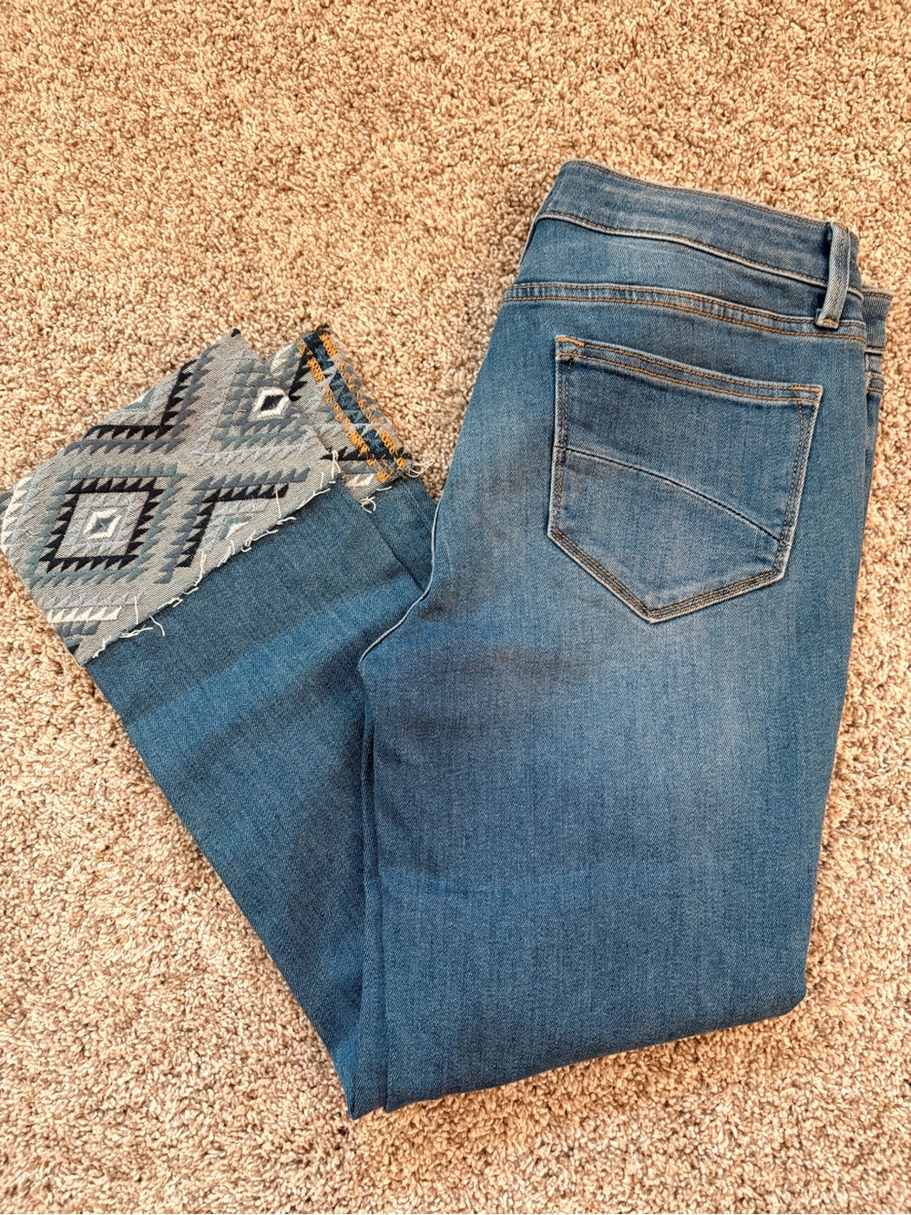Driftwood Colette Embroidered Cropped Jeans Womens - NWOT